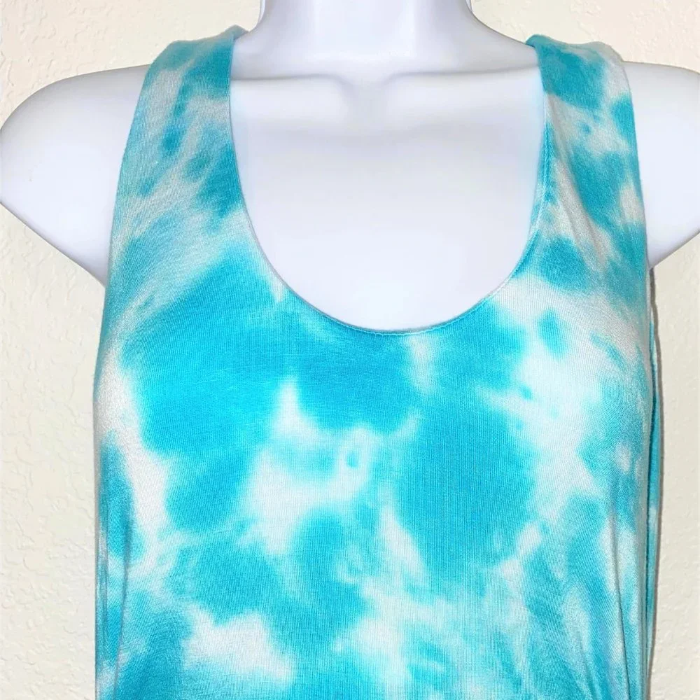 Venus Women's Bodycon Ruched Macrame Back Sleeveless Dress Blue Size S - Picture 4 of 16